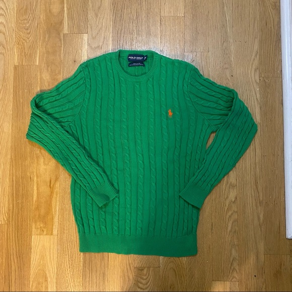Polo Ralph Lauren Sweaters - Polo Ralph Lauren Golf Green Cable Knit Sweater